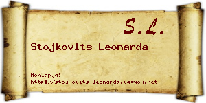 Stojkovits Leonarda névjegykártya